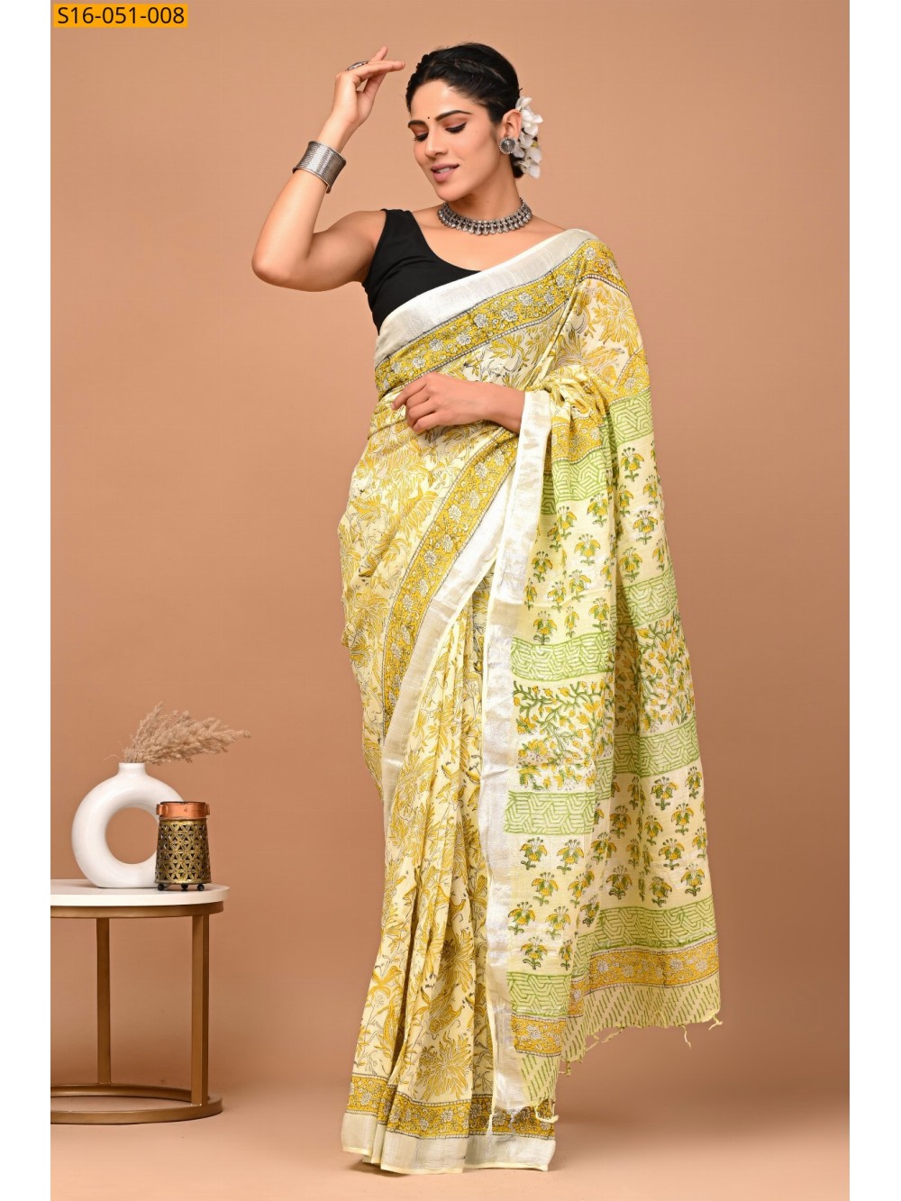 Linen Cotton Sarees