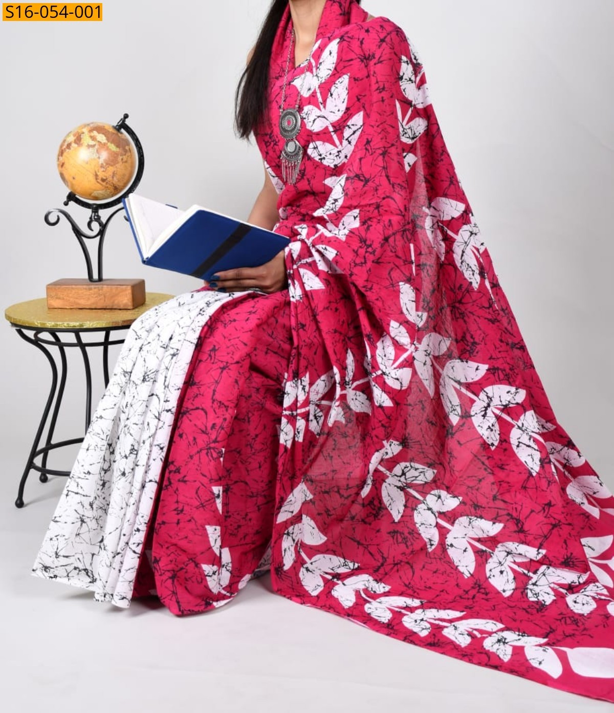 Pink Mulmul cotton printed sarees