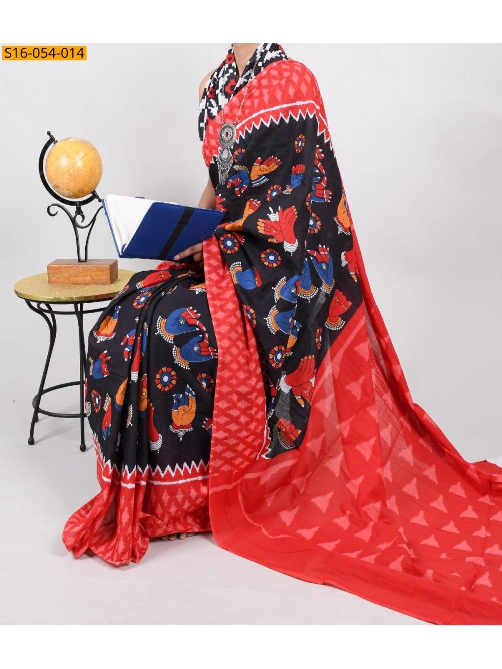 Mulmul cotton printed sarees