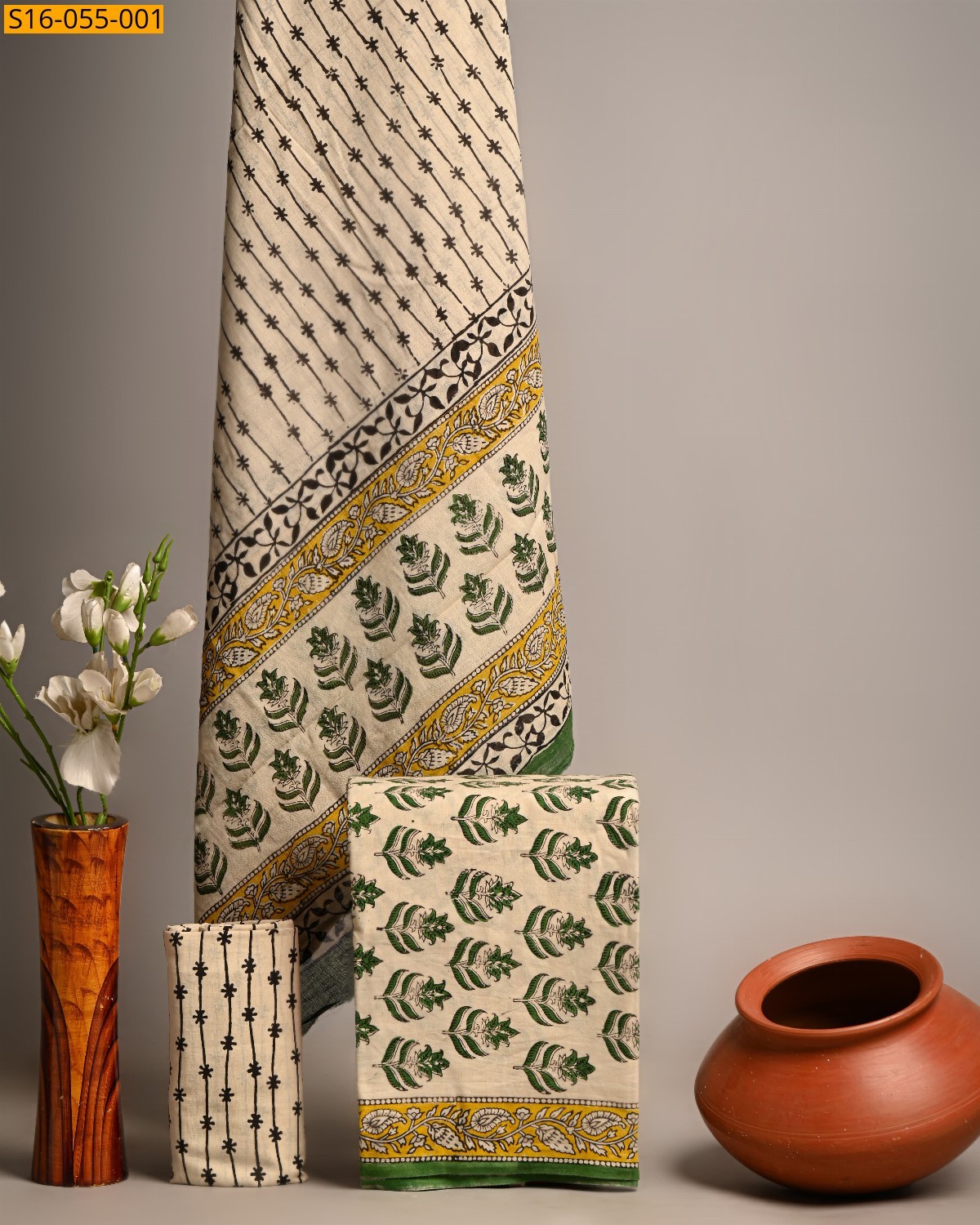 Sandal Handblock  printed cotton suits 