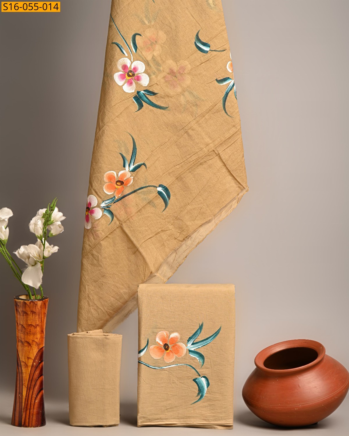 Sandal Handblock  printed cotton suits 