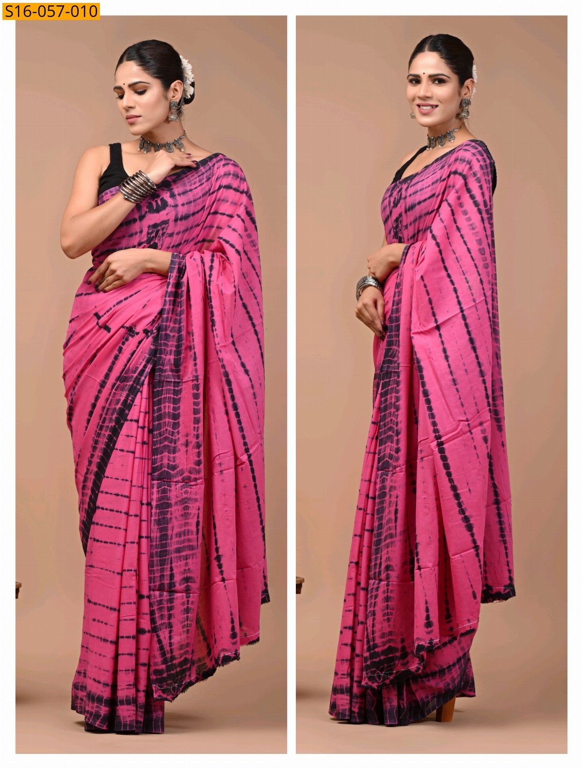 Pink Mulmul cotton sarees
