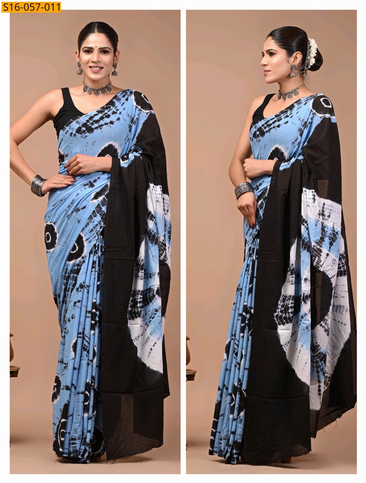 Blue Mulmul cotton sarees