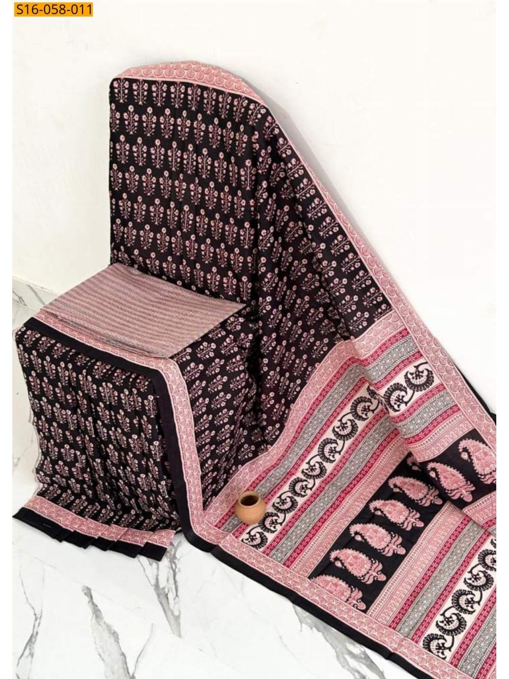 Mulmul cotton printed sarees 