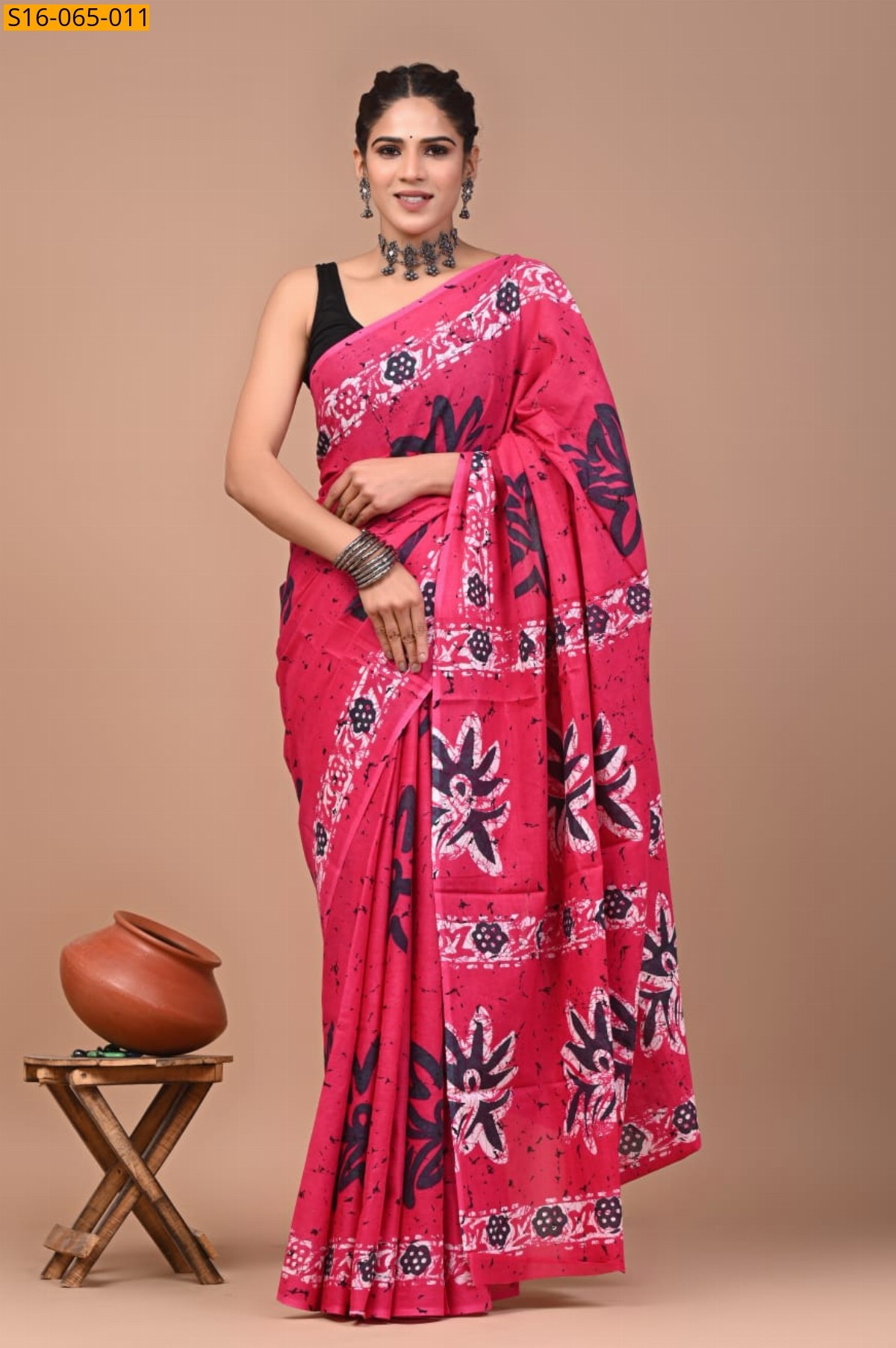 Cotton mulmul Saree