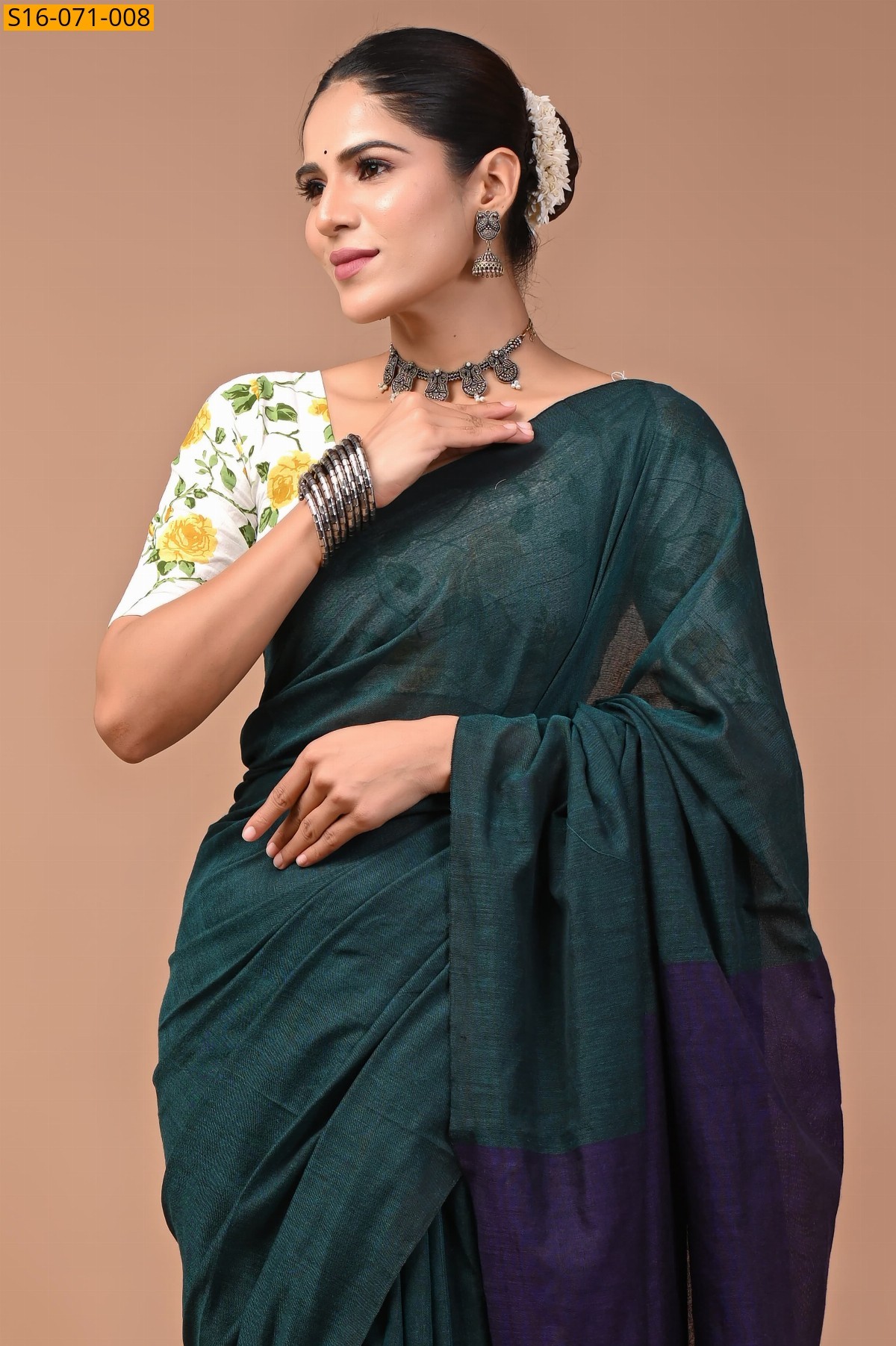 Morpitch Khadi Cotton Saree
