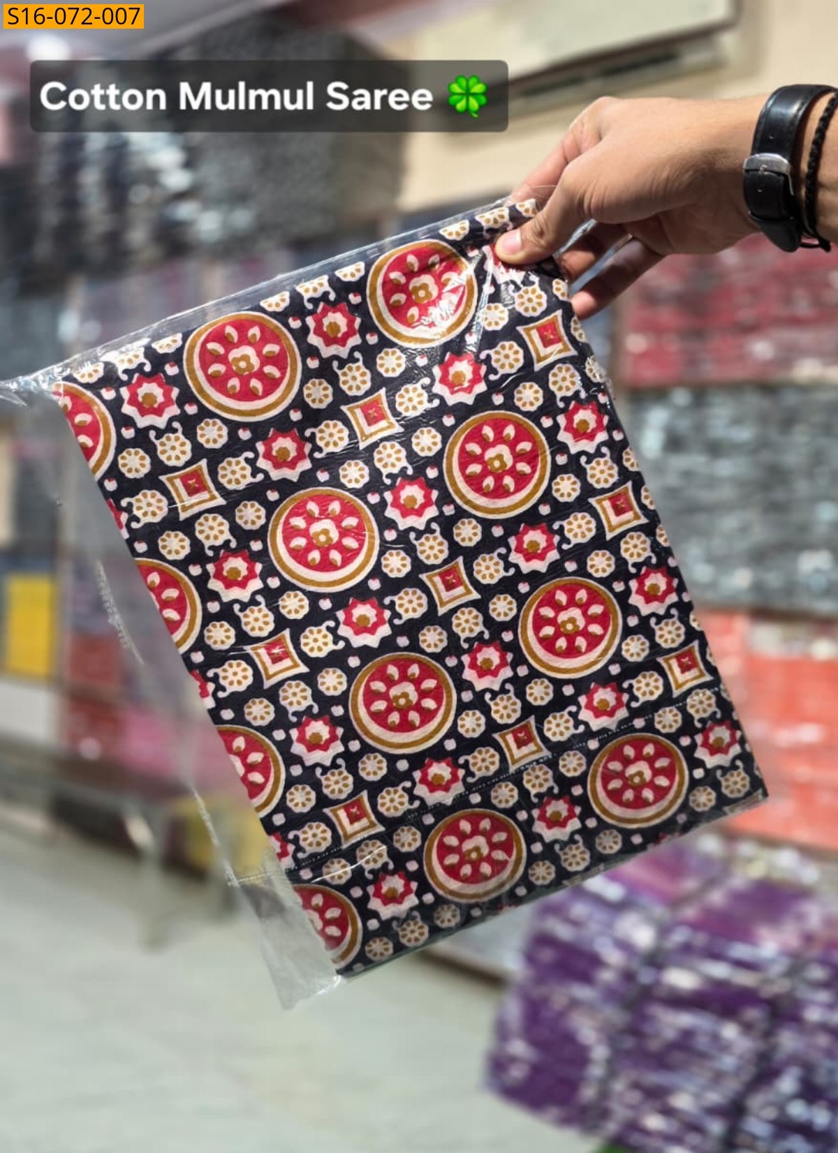 Multi Color Mulmul cotton  sarees