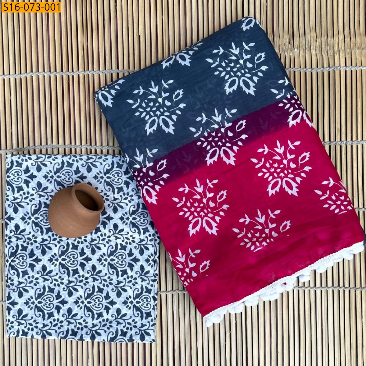 Navy Mulmul cotton  sarees