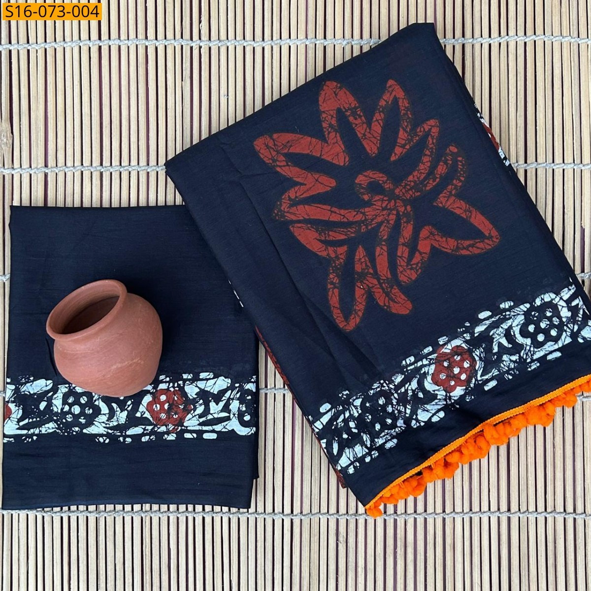 Navy Mulmul cotton  sarees