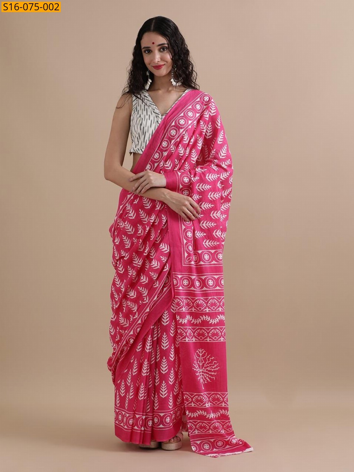 Pink Mulmul cotton  sarees