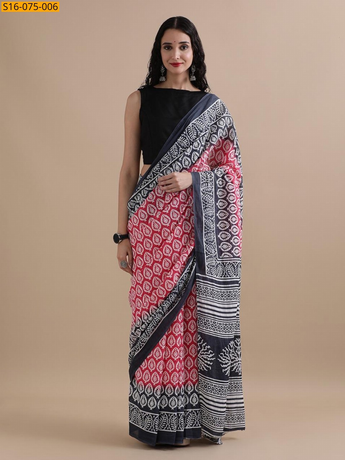 Red Mulmul cotton  sarees