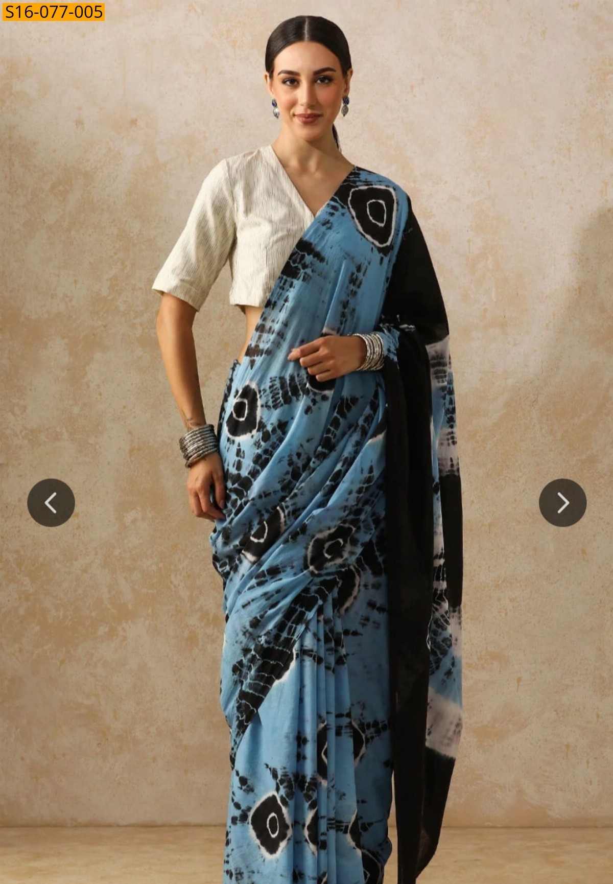 Blue Mulmul cotton  sarees