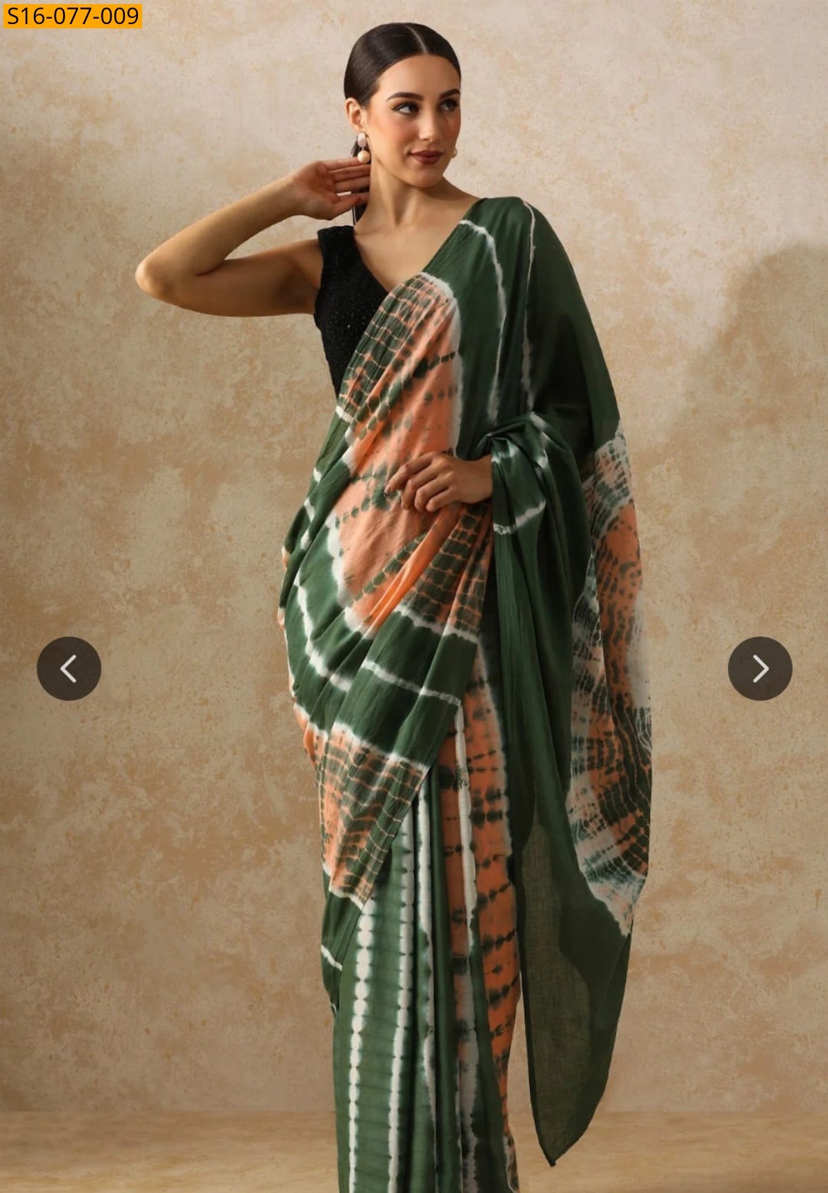 Green Mulmul cotton  sarees