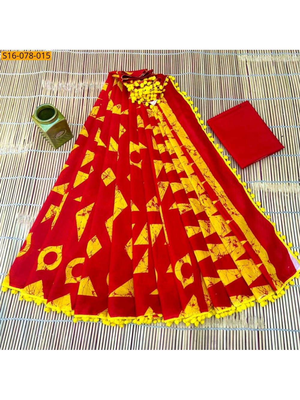 Mulmul cotton  sarees With Pompom
