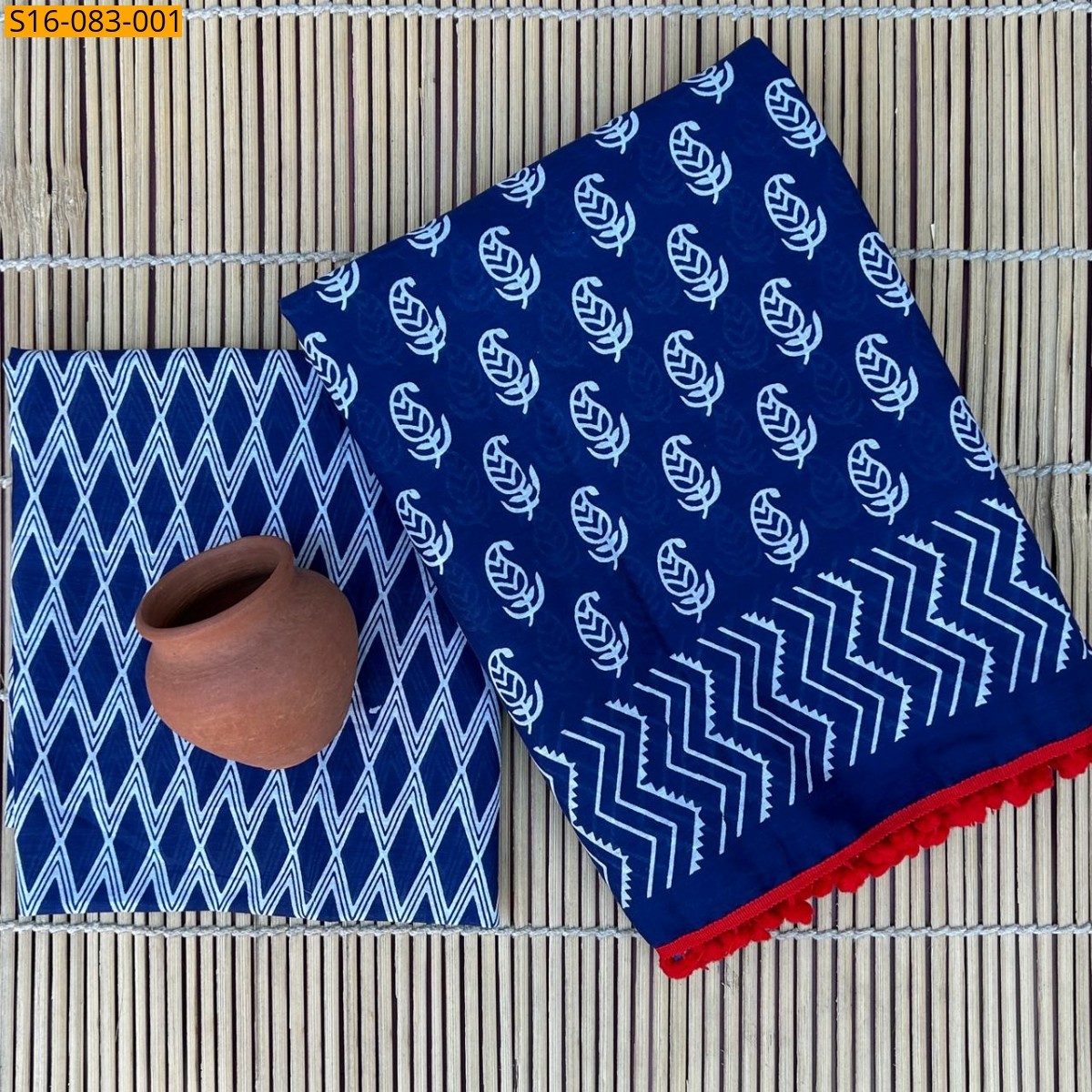 Mulmul cotton  sarees With Pompom