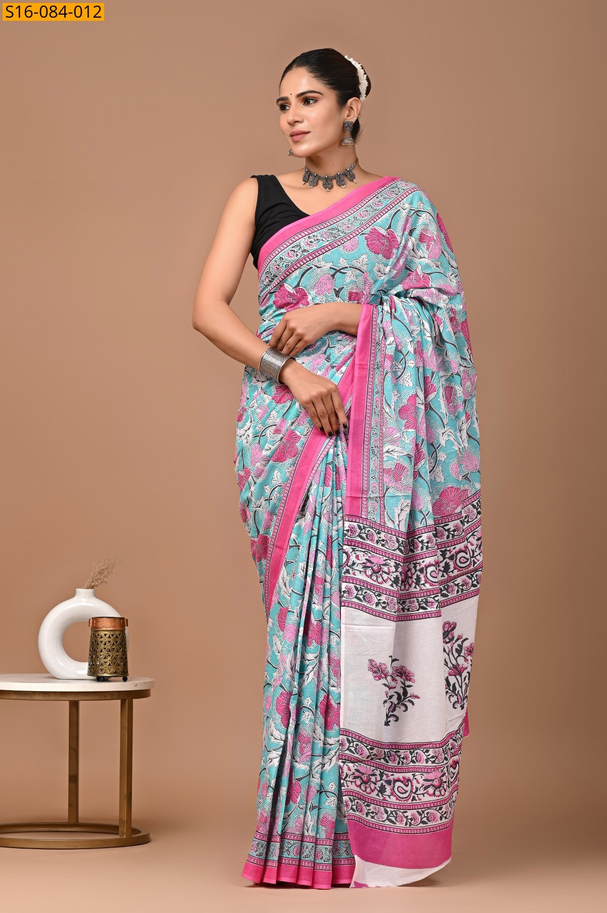 Blue Mulmul cotton  sarees
