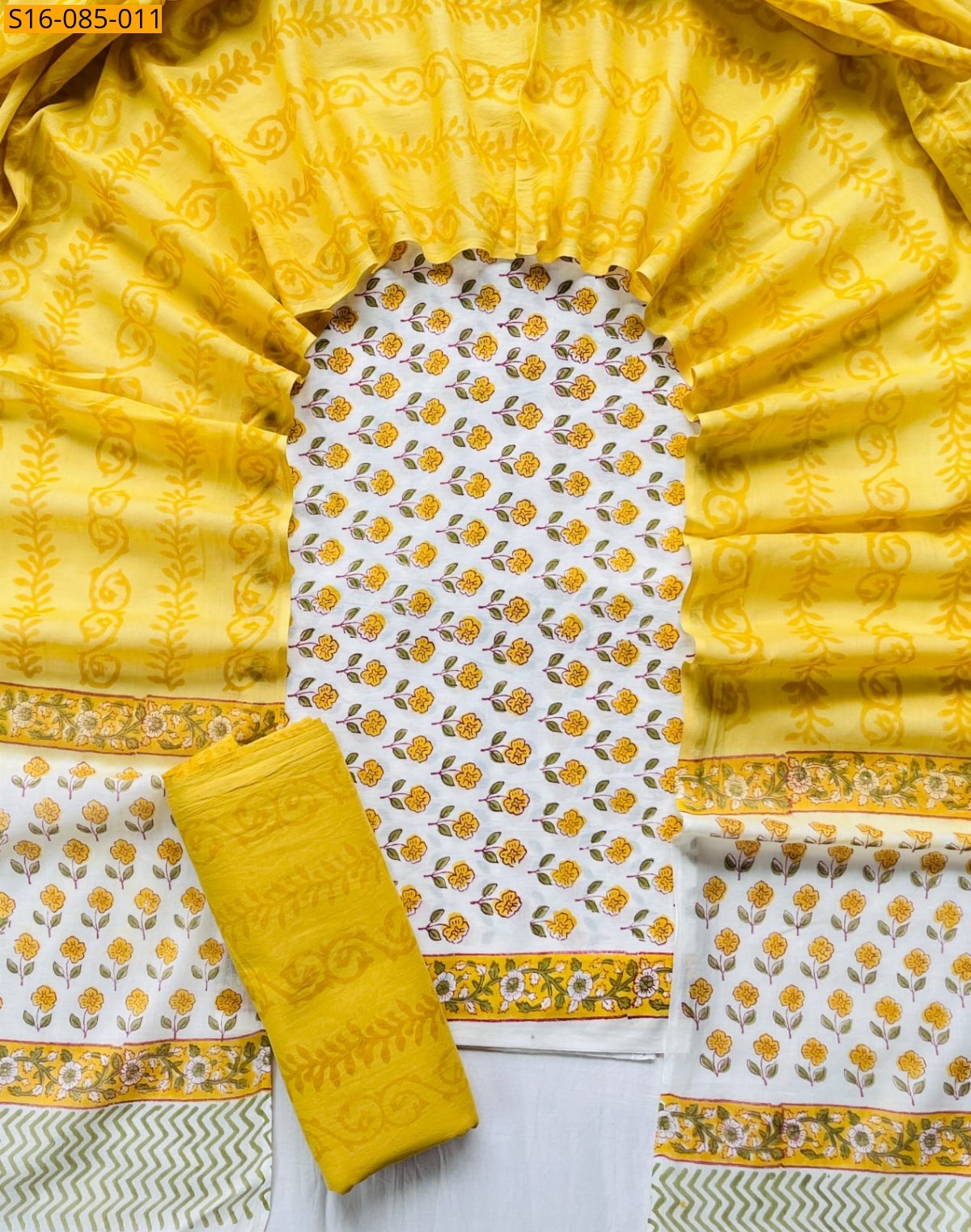 Handblock printed cotton suits 