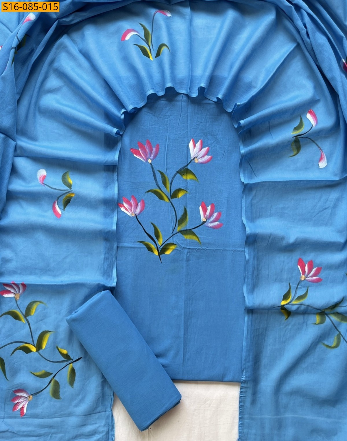 Blue Handblock printed cotton suits 