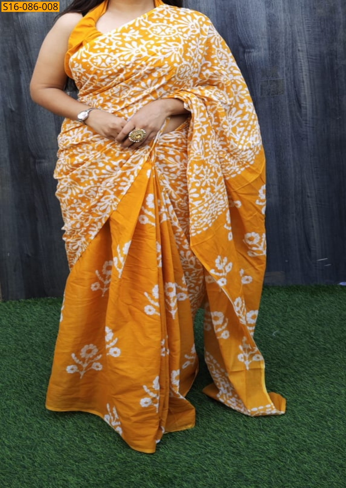 Yellow Mulmul cotton  sarees
