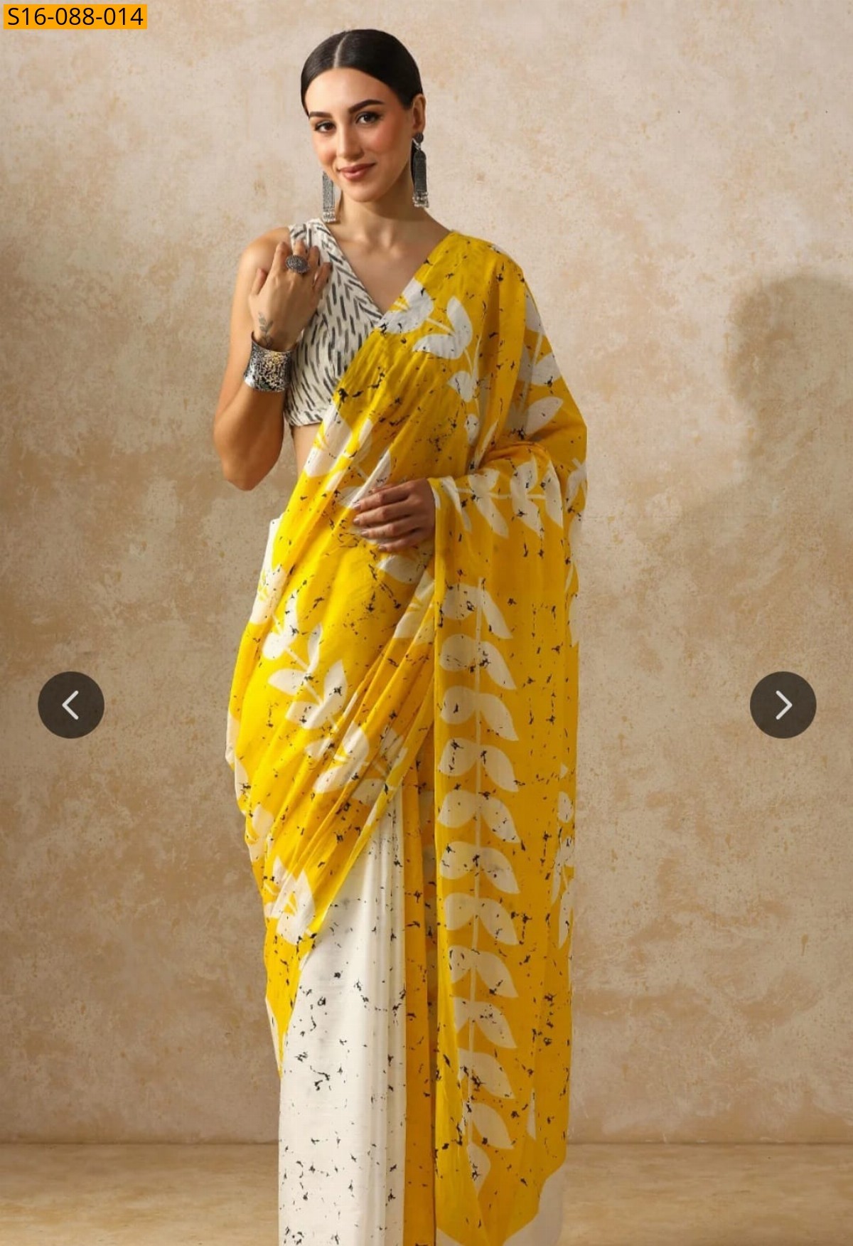 Yellow Mulmul cotton  sarees