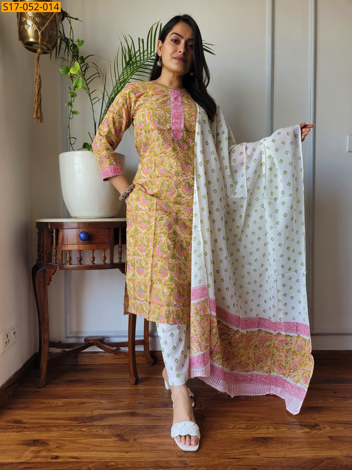 Sandal FANCY HAND BLOCK PRINTED 3 PCS SET