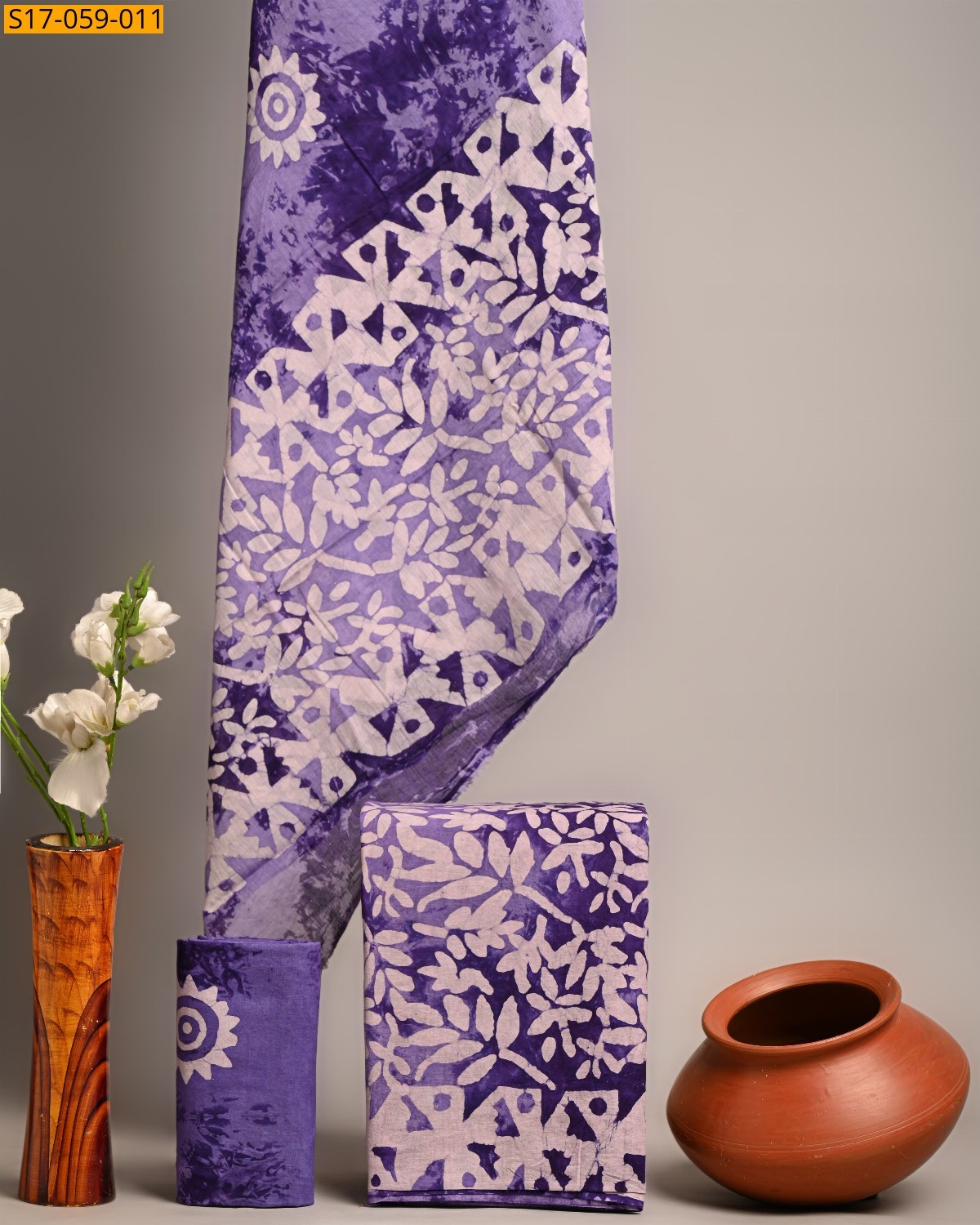 Violet Printed cotton suits