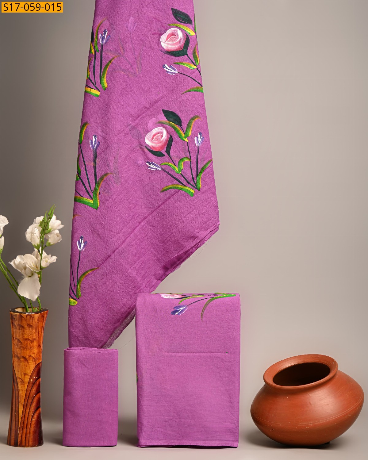 PInk Printed cotton suits