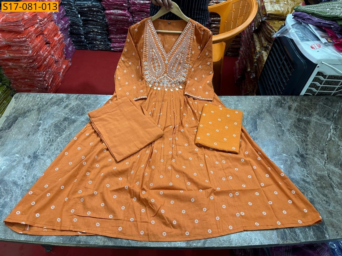 Mustard Fancy Cotton Kurti  