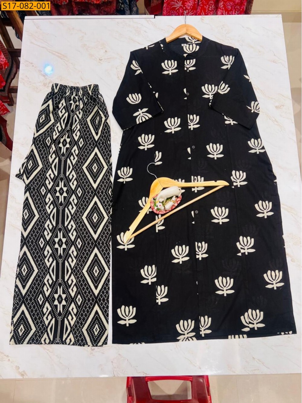 Fancy  cotton kurti Palazza set