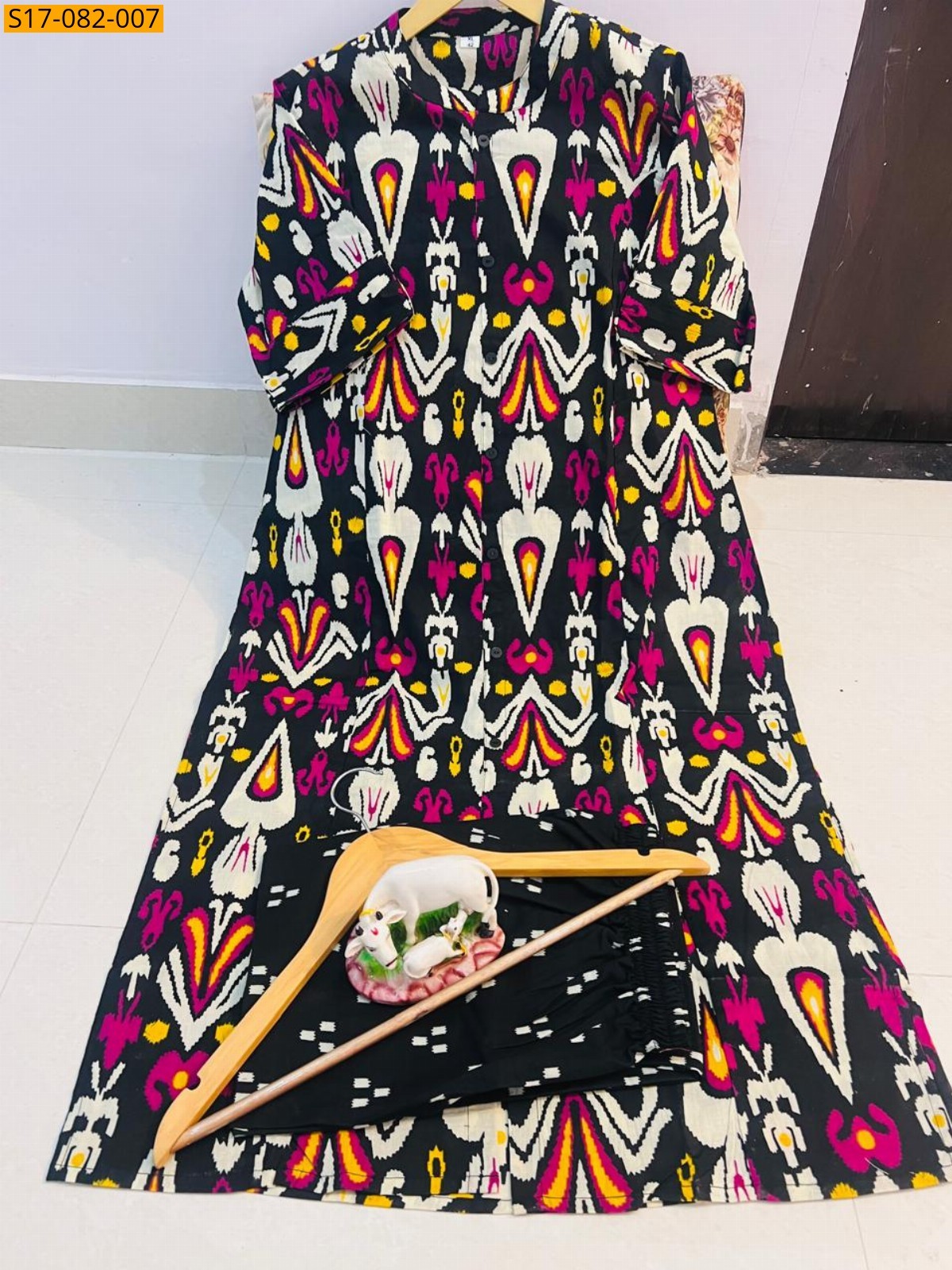 Multi colour Fancy  cotton kurti Palazza set