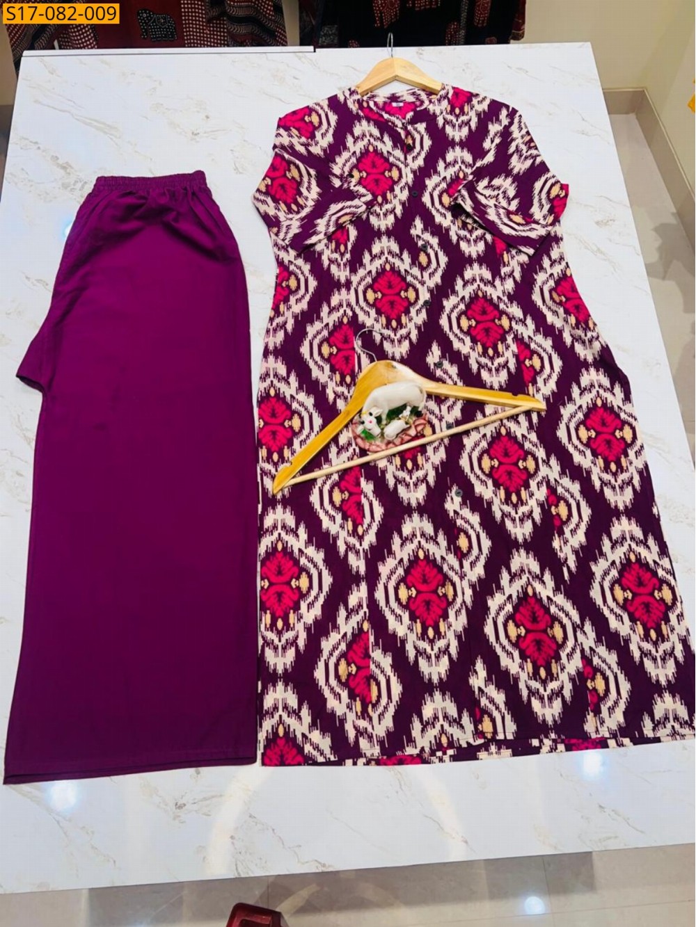 Fancy  cotton kurti Palazza set