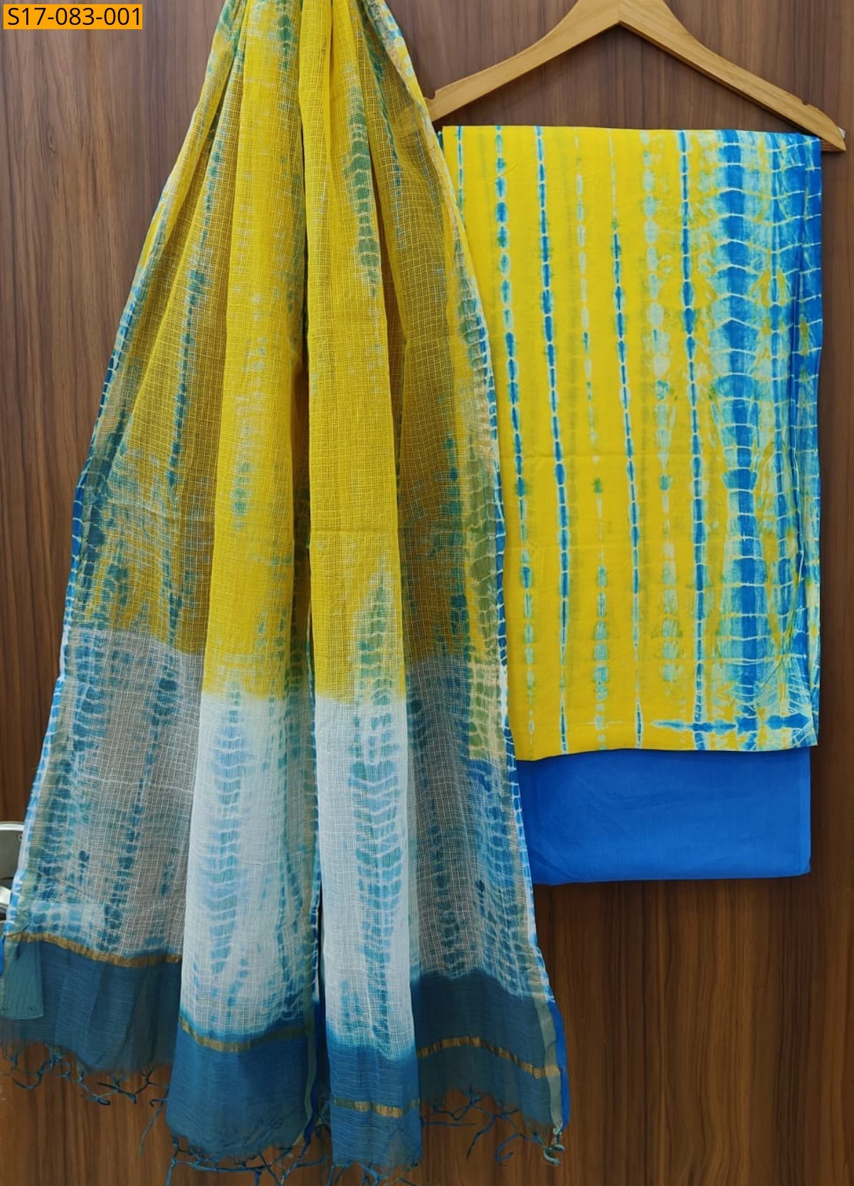 Yellow Fancy printed pure cotton suits set