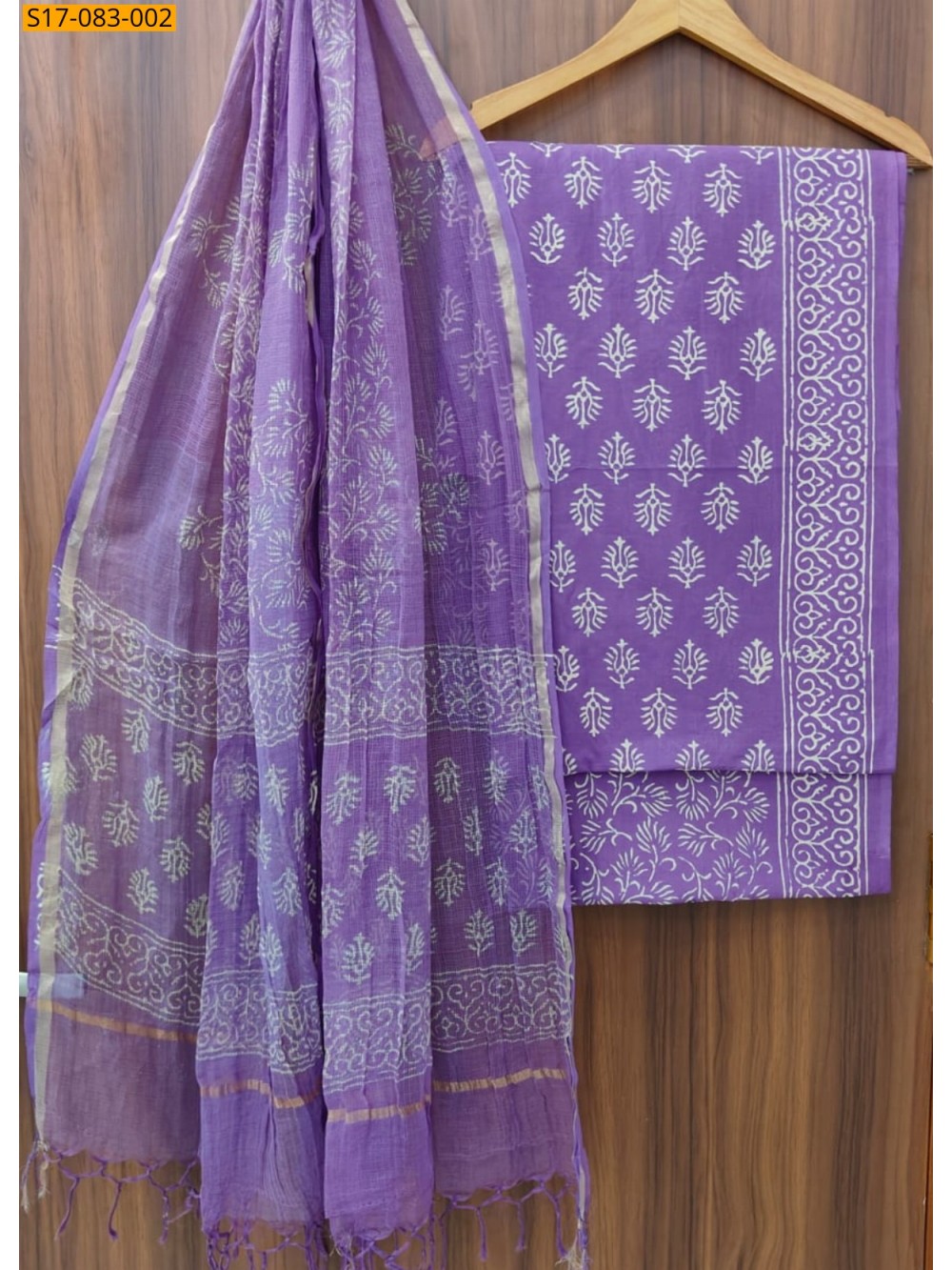 Fancy printed pure cotton suits set