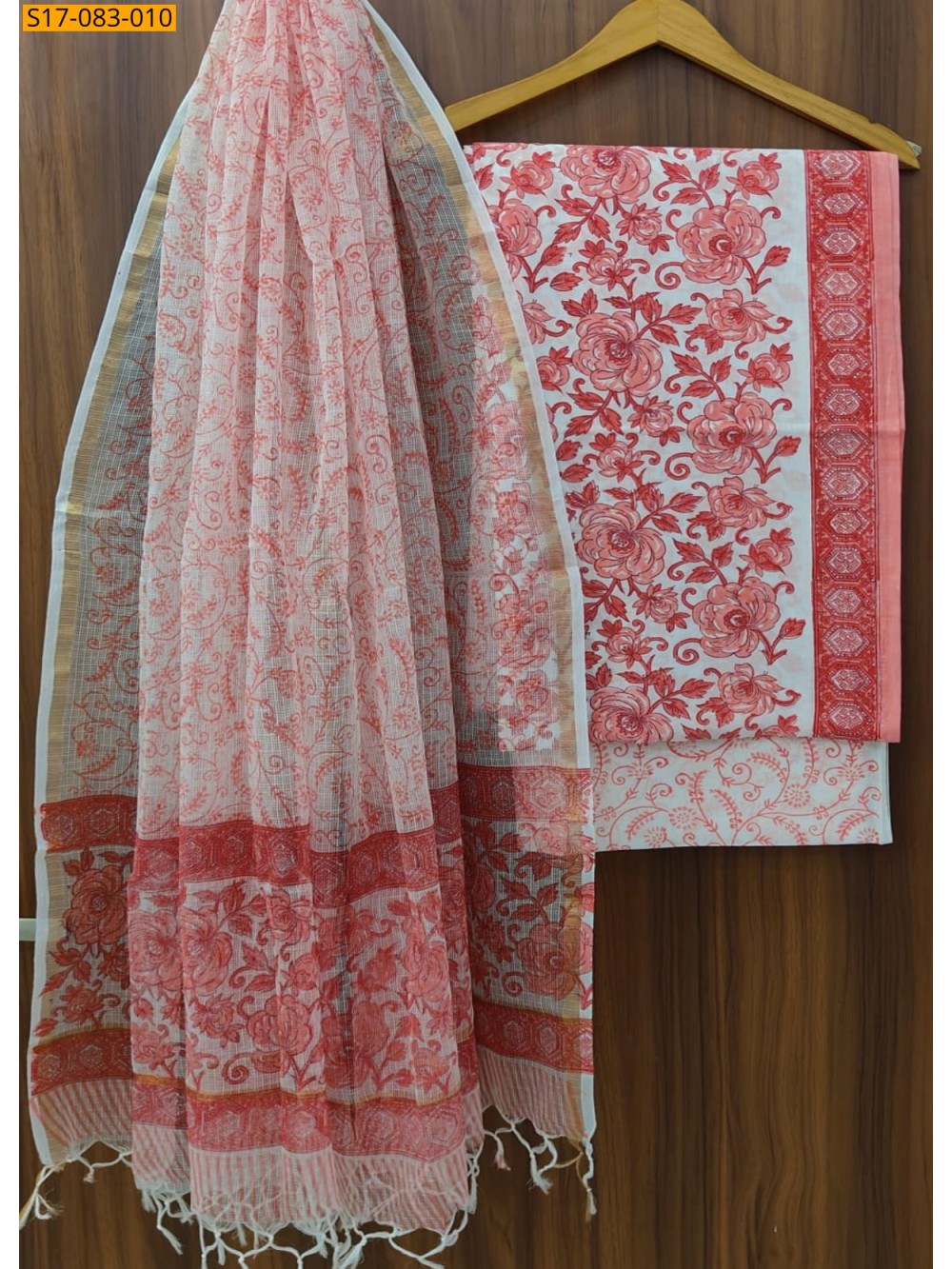 Fancy printed pure cotton suits set