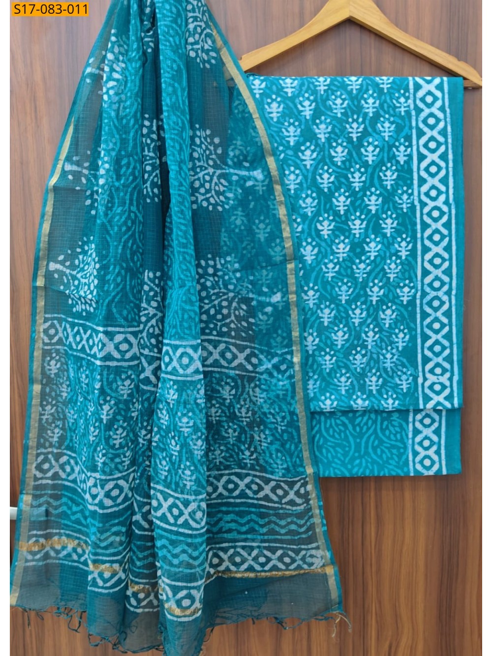 Fancy printed pure cotton suits set