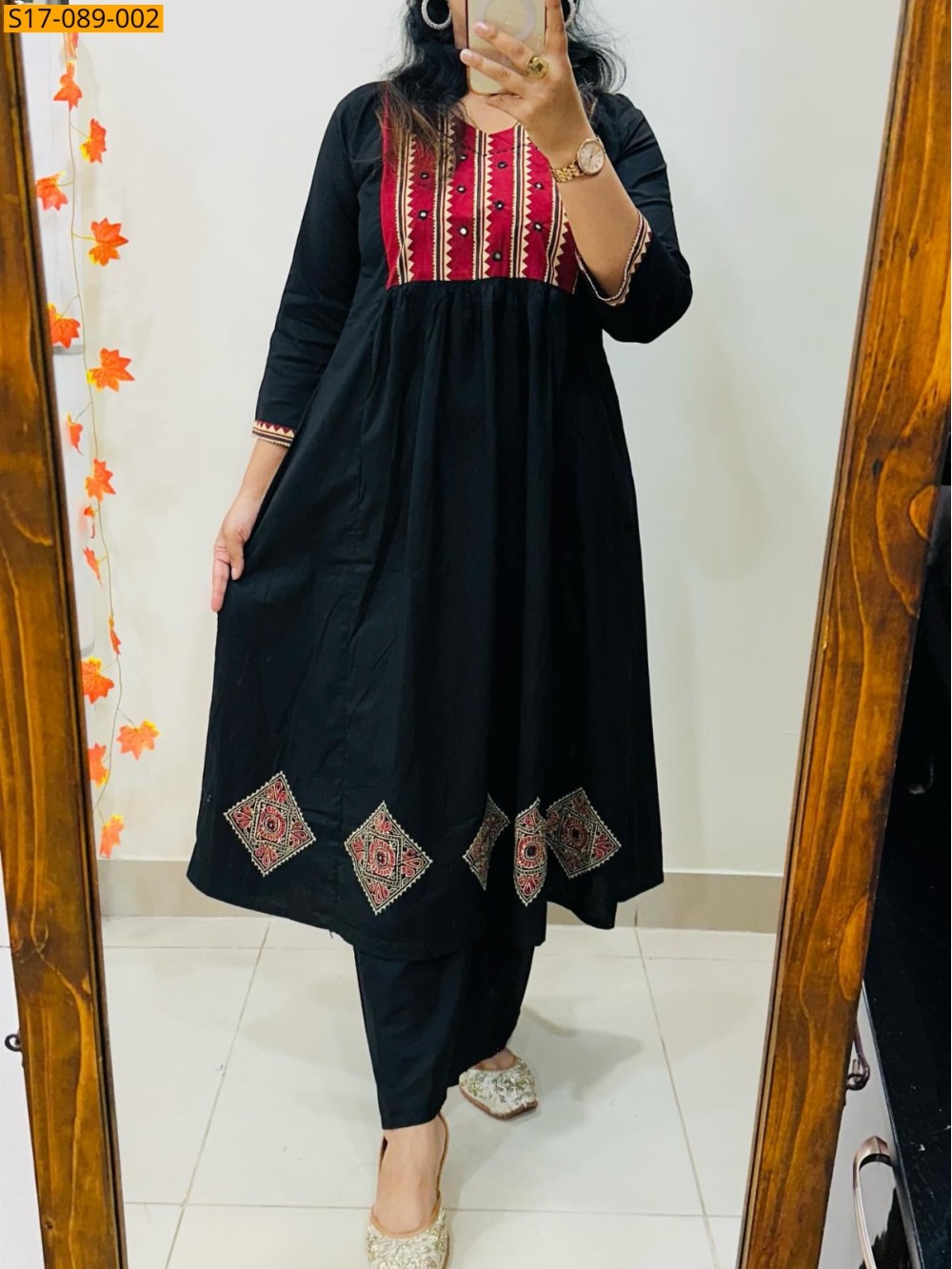 Black Fancy Kurti Palazzo Set Black Fancy Kurti Palazzo Set