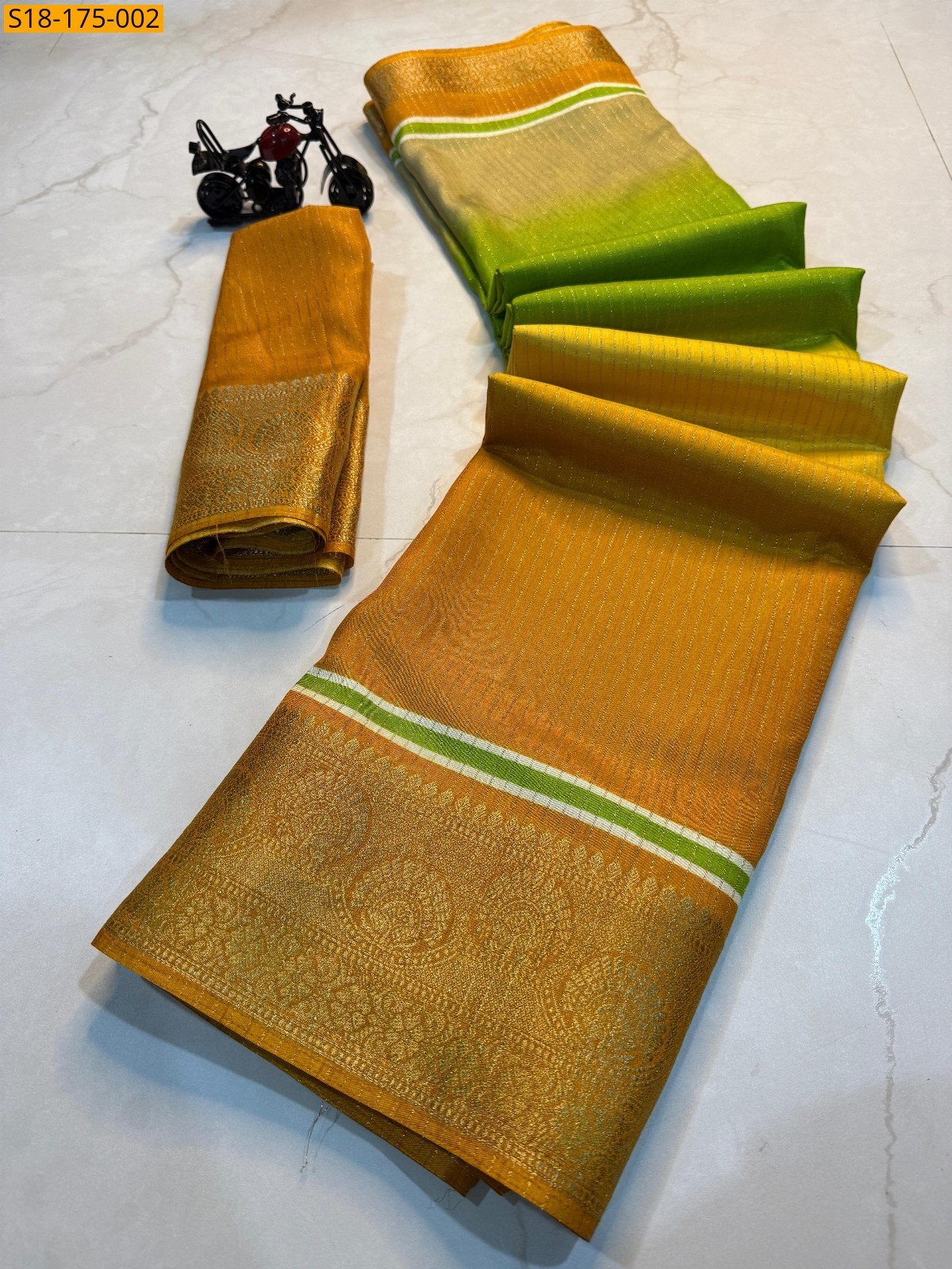 Yellow Fancy rekko silk sarees