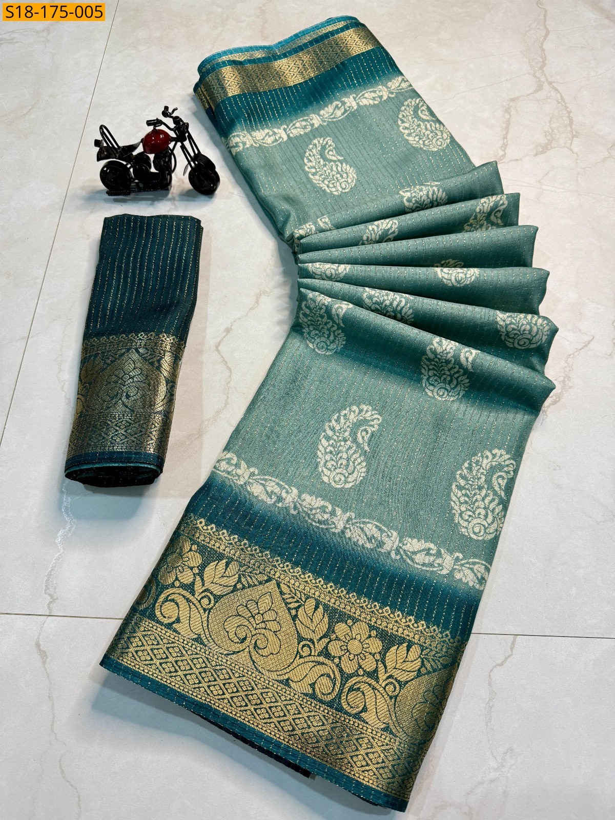 Blue Fancy rekko silk sarees