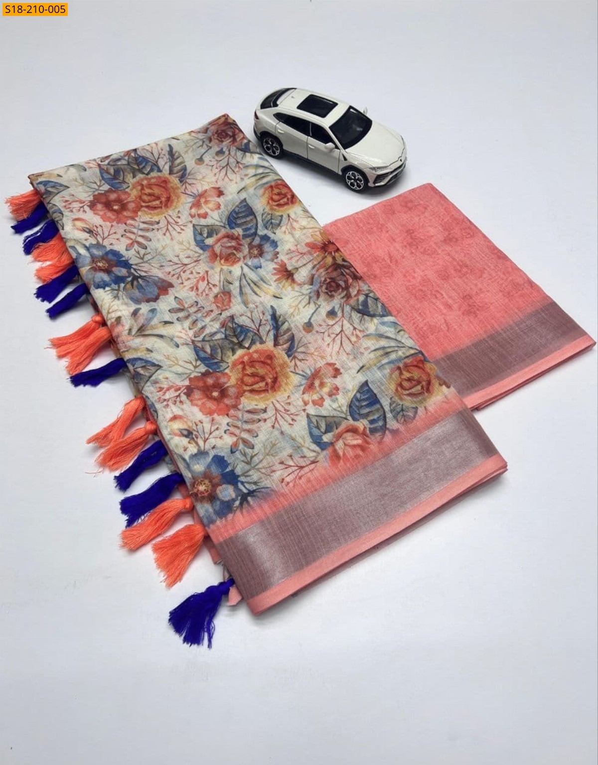 Fancy linen sarees