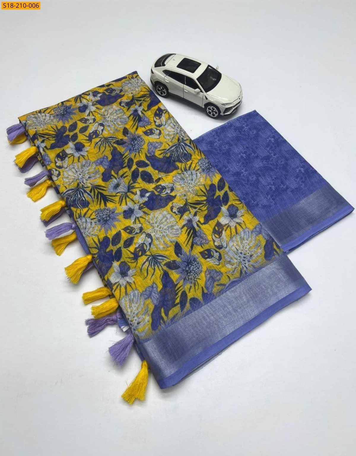 Violet Fancy linen sarees