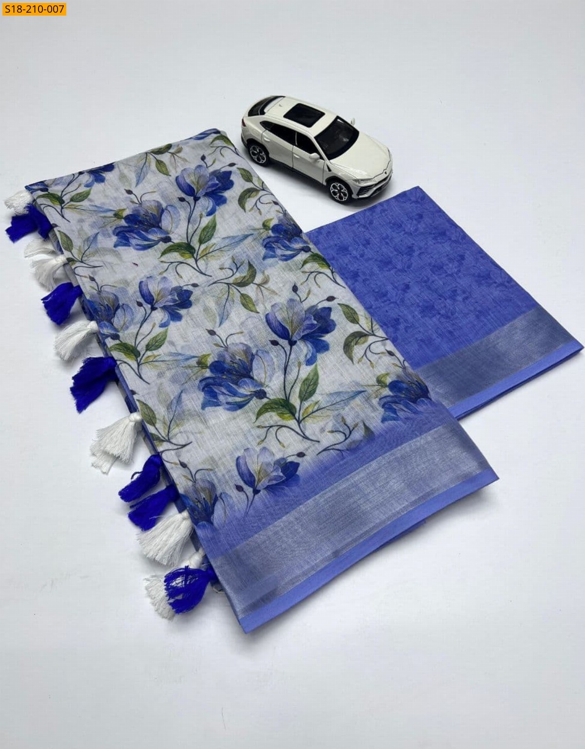 Violet Fancy linen sarees