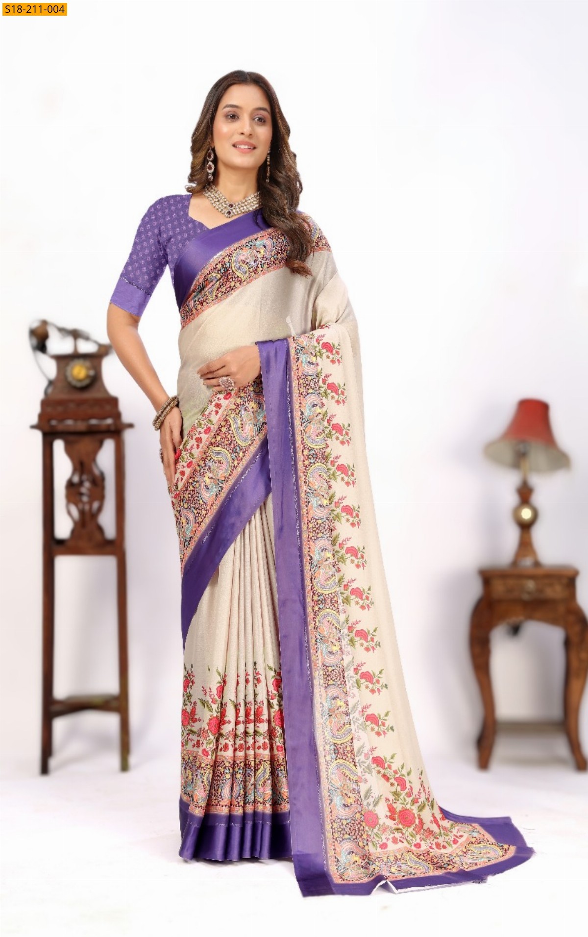 Violet Fancy soft silk sarees