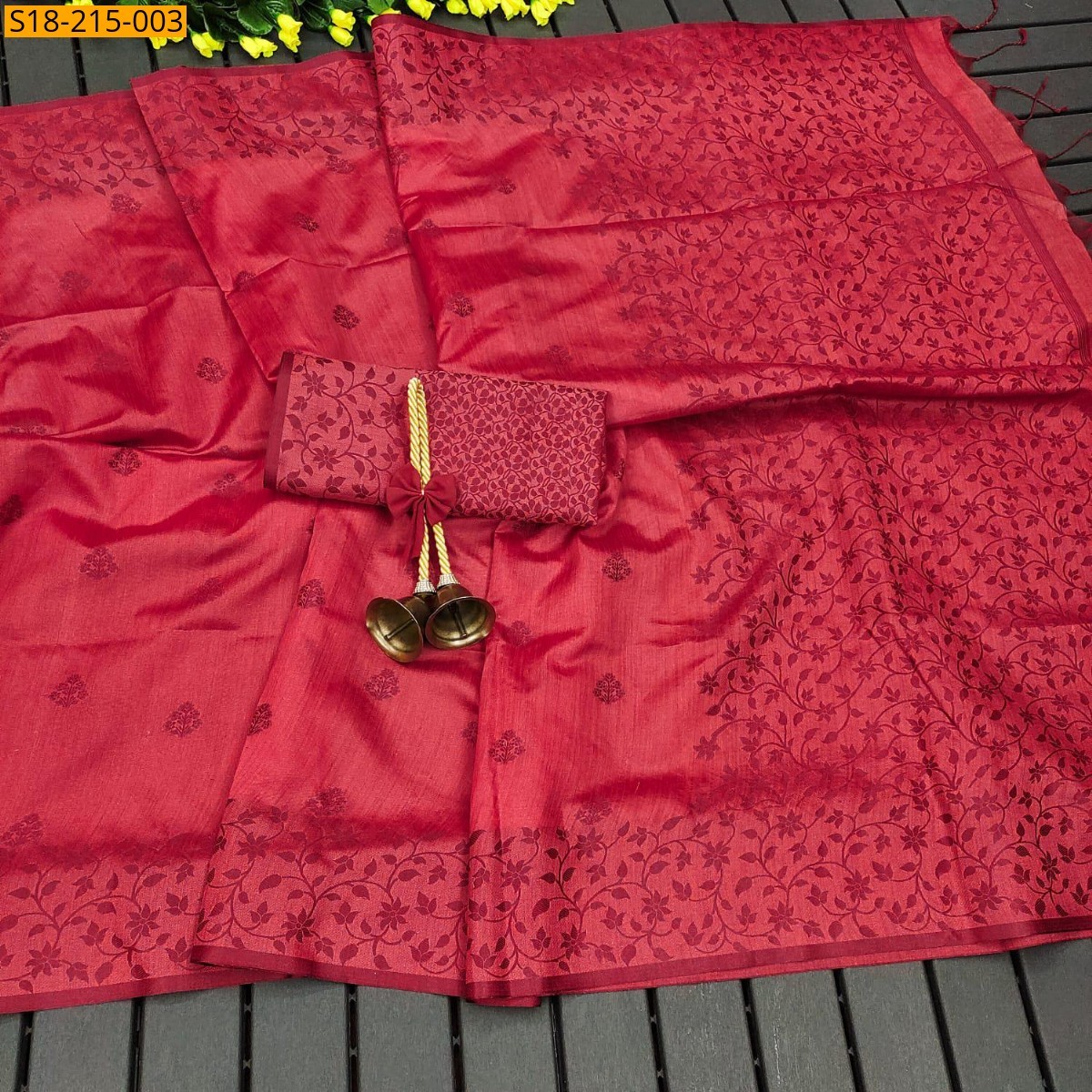 Pink Khadi Raw Silk sarees 