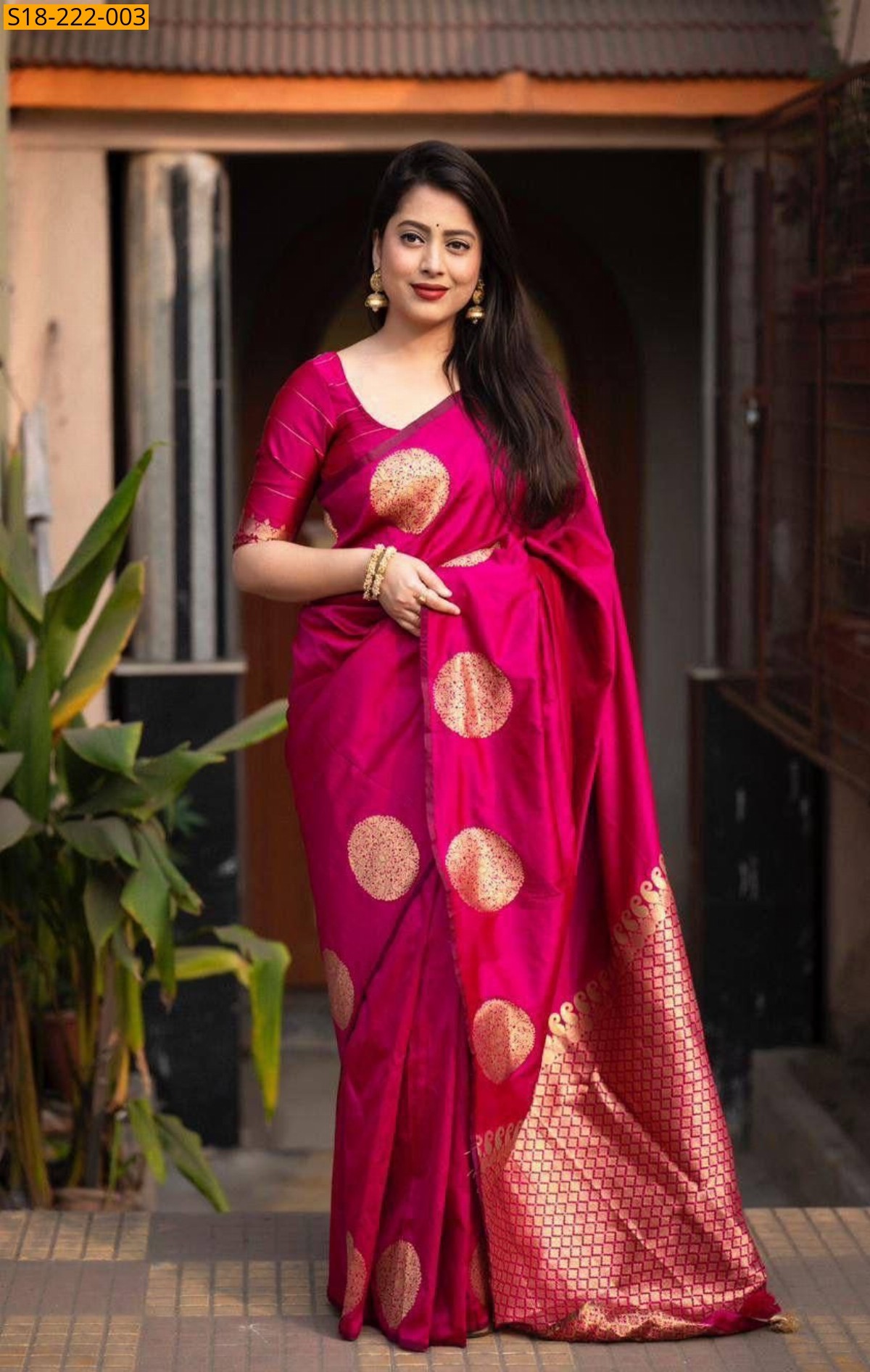 Pink Purnima fancy silk sarees