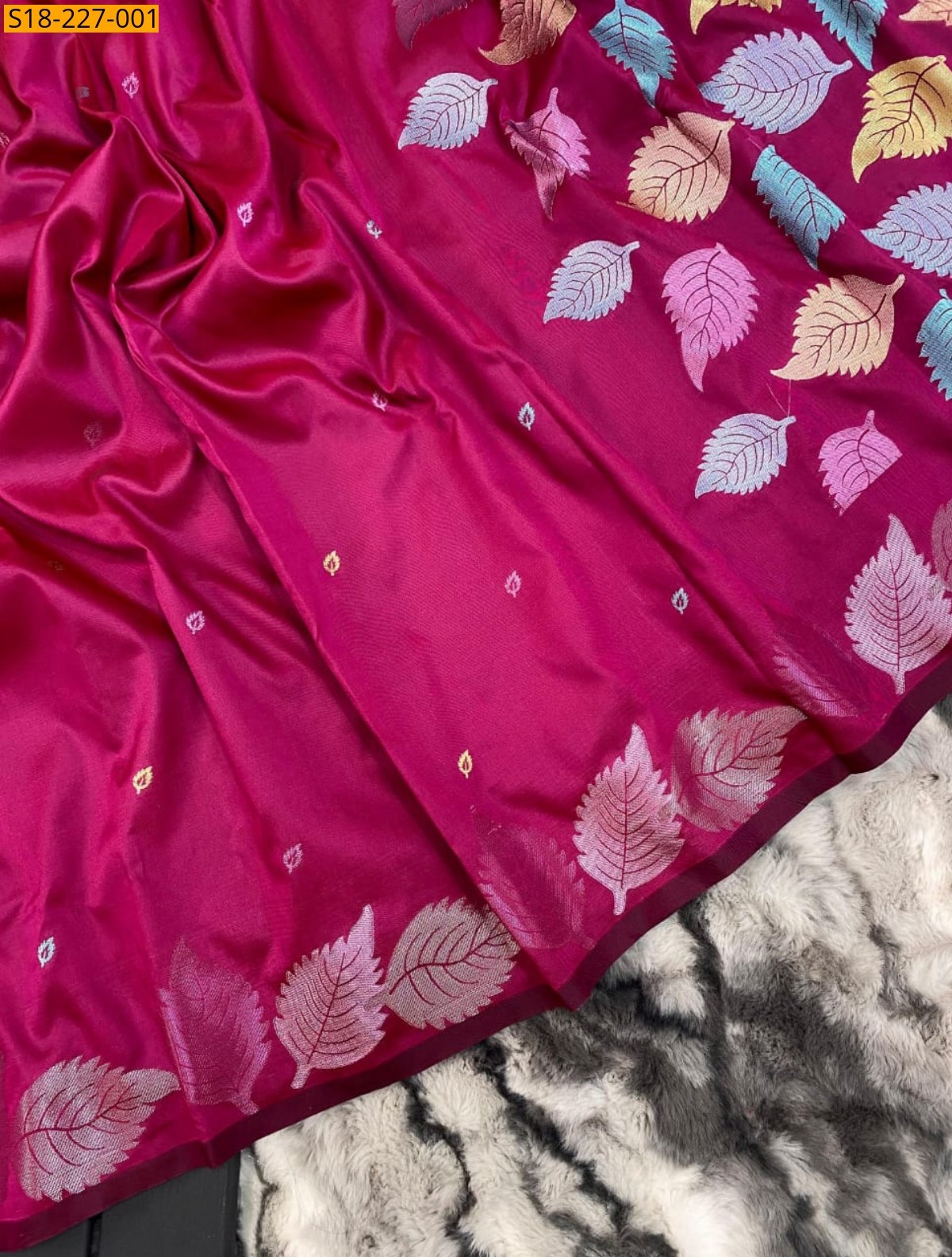 Pink Fancy Soft Silk Saree