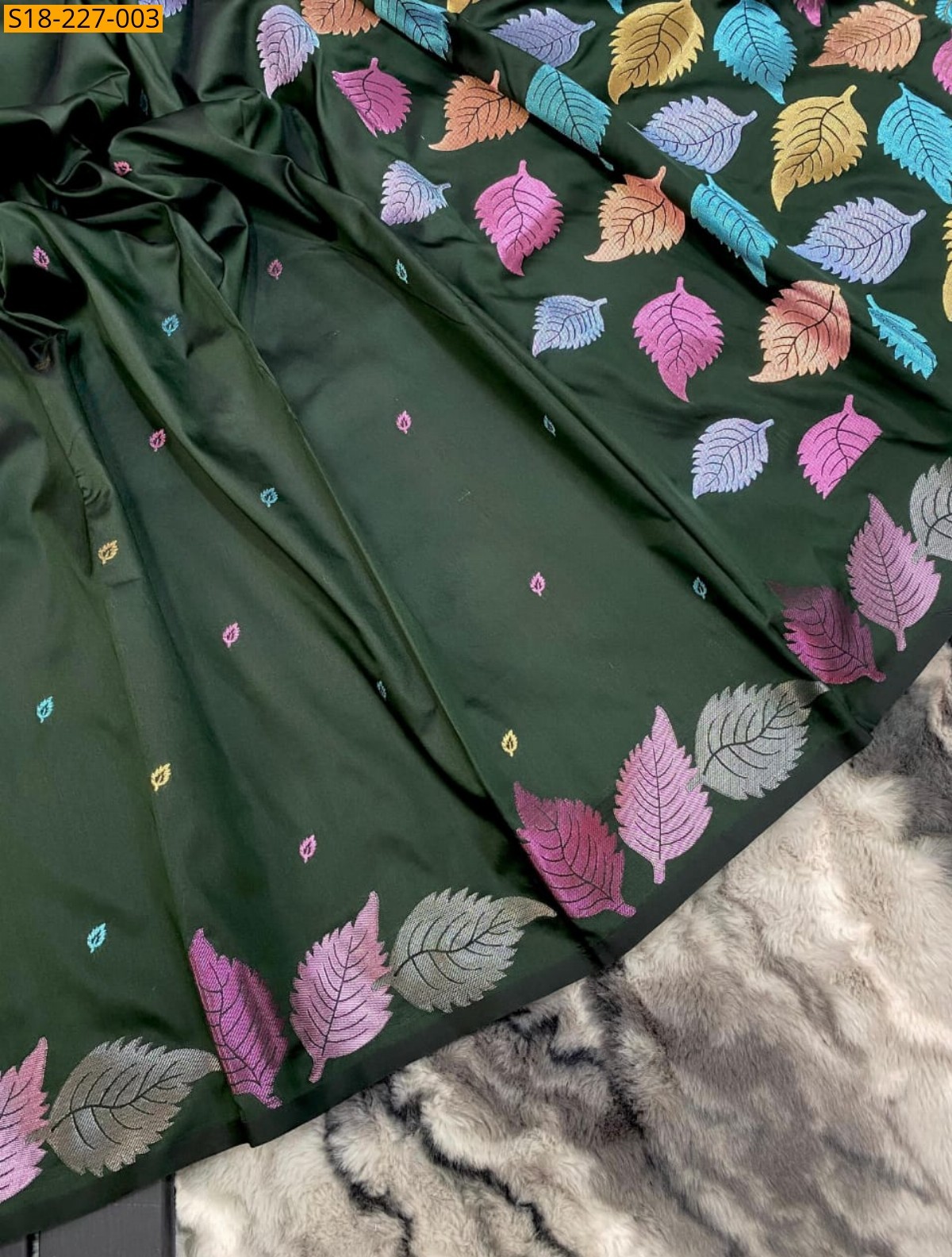 Green Fancy Soft Silk Saree