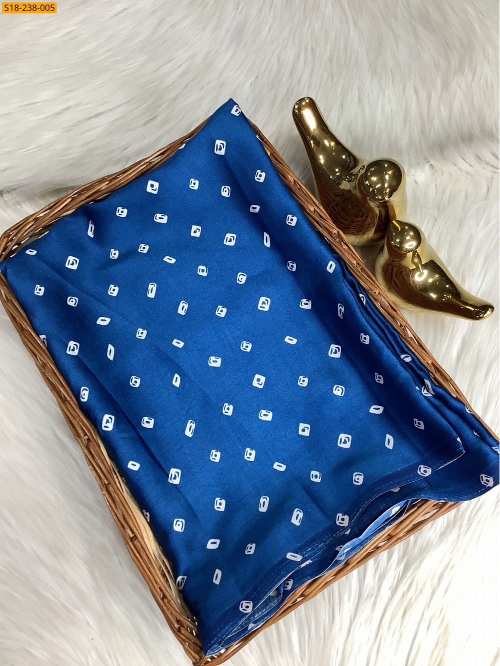 Blue Fancy satin silk saree Blue Fancy satin silk saree