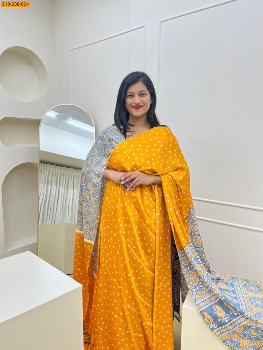 Fancy satin silk saree