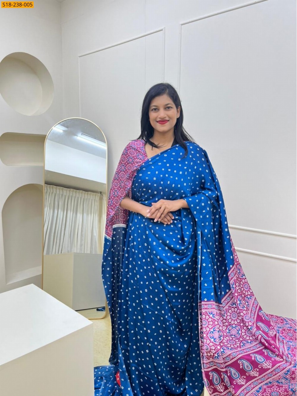 Fancy satin silk saree