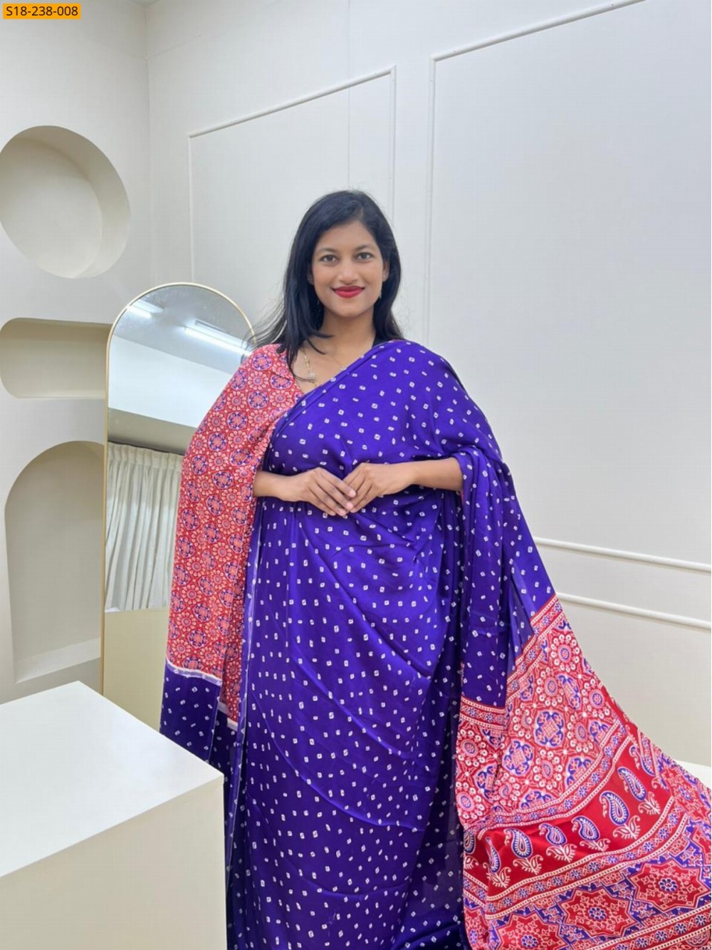 Fancy satin silk saree